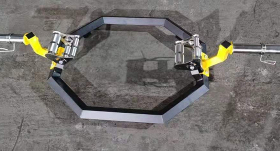 Gym Hexagon Barbell Hard CR Plating / Heat Treatment Rotable Bars