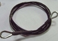 Black Gym Wire Rope 1/4 Inch Outer Diameter For Gym Equipment Assembly