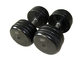 Multi Layer Steel Gym Fitness Dumbbell Black / Silver Color Steel Dumbbell By CR Plating