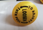 Yellow Caps Gym Equipment Parts / Weight Pop Pin For Strength Equipment