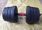 40kgs Rubber Coated Gym Fitness Cement Adjustable Dumbbell