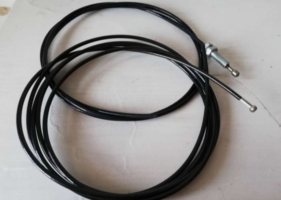 RAPID Gym Equipment Parts , Black Plastic Wire Rope For Gym Equipment