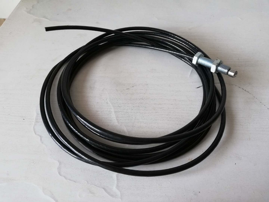 Plastic Coated Wire Rope, Black Home Gym Cable With 6.5mm Outer Diameter