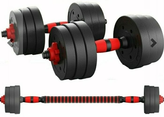 40kgs Rubber Coated Gym Fitness Cement Adjustable Dumbbell