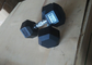 10LBS Rubber Hexagon Dumbbells Rubber And Stainless Handles