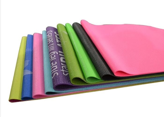 Home Use Anti Slip Yoga Mat Easy Maintenance With 3 - 8mm Thickness Optional